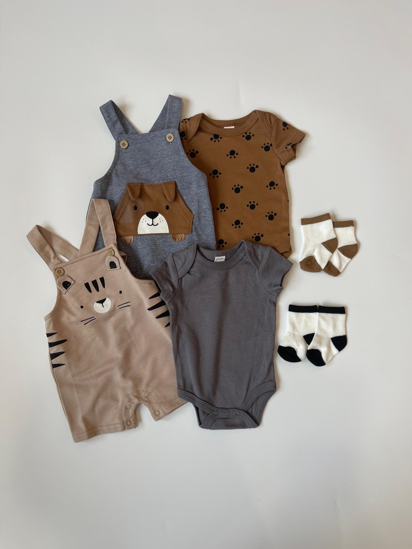 Little Paws Overall Adventure Set [0-3M - 9-12M]
