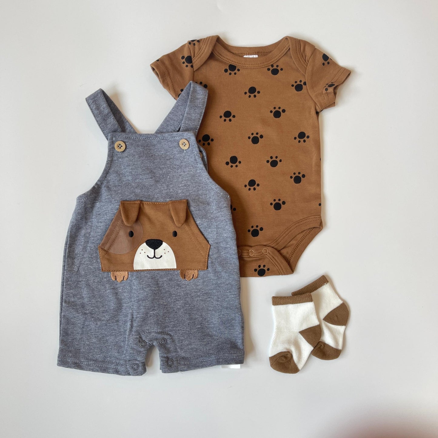Little Paws Overall Adventure Set [0-3M - 9-12M]