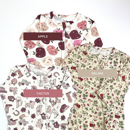 Milkberry - Sleepsuit Bamboo Girl [0-3M - 6-9M]