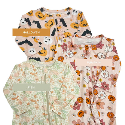 Milkberry - Sleepsuit Bamboo Girl [0-3M - 6-9M]