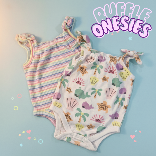 Baby Girl Ruffle Onesies Romper [3m to 24m]
