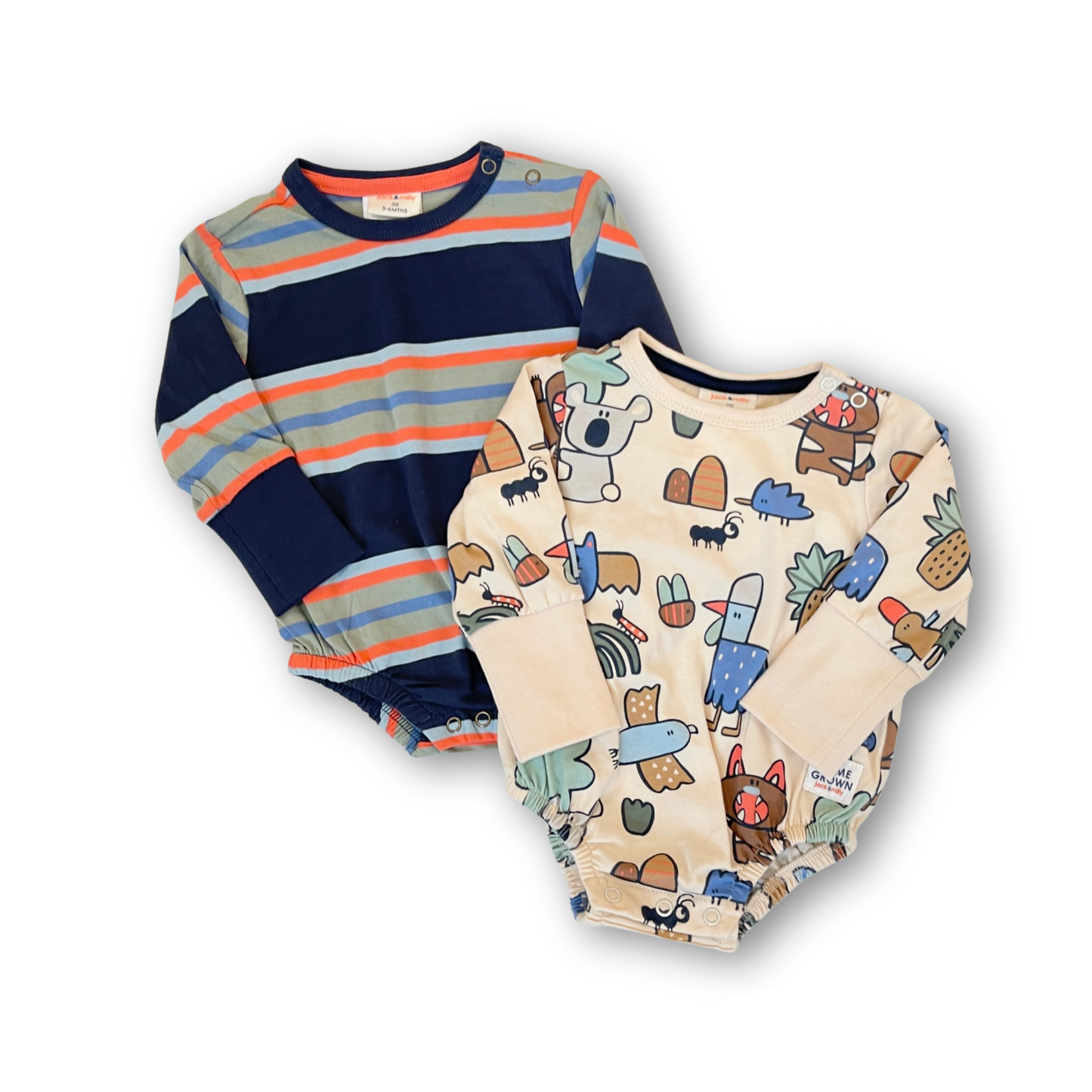 Jack & Milly - Romper Boy [0-3M - 3-6M]